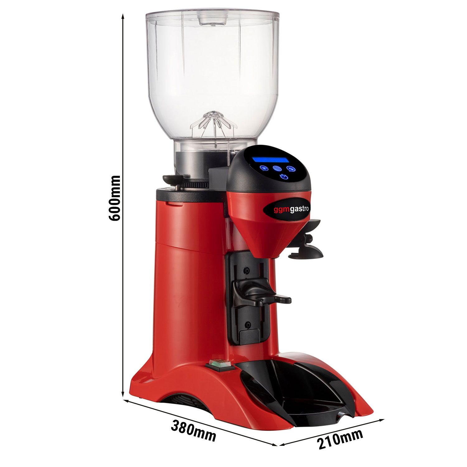 Moulin à café – 2 kg – 77 dB – Avec dosage automatique – Rouge