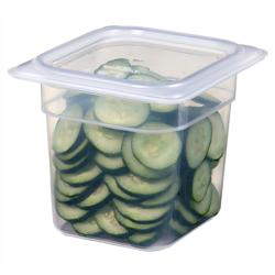 (6 piezas) CAMBRO | Camwear® polipropileno GN tapa 1/6 - hermético - lechoso