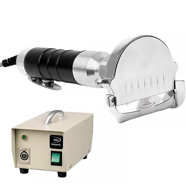 Cuțit electric pentru shaorma PROFI - Capacitate: 120 kg/zi - incl. Cuțit tăiat & Cuțit schimb & Încărcător