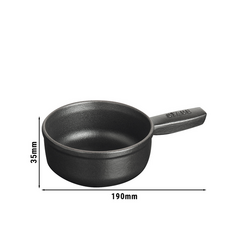 STAUB | SPECIALITIES - Fonduepan - Ø 120mm - Zwart