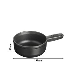 STAUB | Cast Iron Fondue Pot – Ø 12 cm - Black