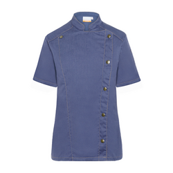 KARLOWSKY | Traper ženska kuharska jakna kratkih rukava - Vintage Blue - Veličina: 40