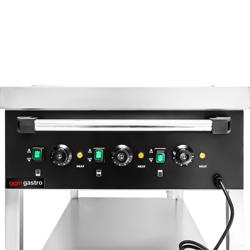 Mobile Bain Marie - 3x GN 1/1 - 150mm deep - Wet Heat - 3 kW - individually controlled wells - with Drain Tap