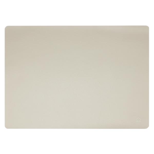 (12 Stück) Tischsets James - in eleganter Lederoptik - 700g/m² - 33x46cm - Taupe