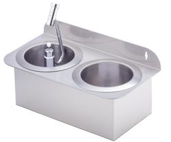 Lave-portionneur 430x225x211mm WATERSTOP - avec arrêt automatique de l’eau (WATERSTOP) - avec régulateur de débit intégré - avec clapet anti-retour (intégré) & panier filtrant intégré