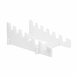 Mensola portataglieri in polietilene - 410x330x180mm - Bianco - per 6 taglieri da 200mm