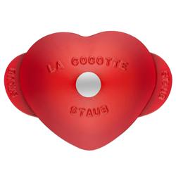 STAUB | LA COCOTTE - Cocotte-pata - sydämen muotoinen - 200mm - valurauta - kirsikanpunainen