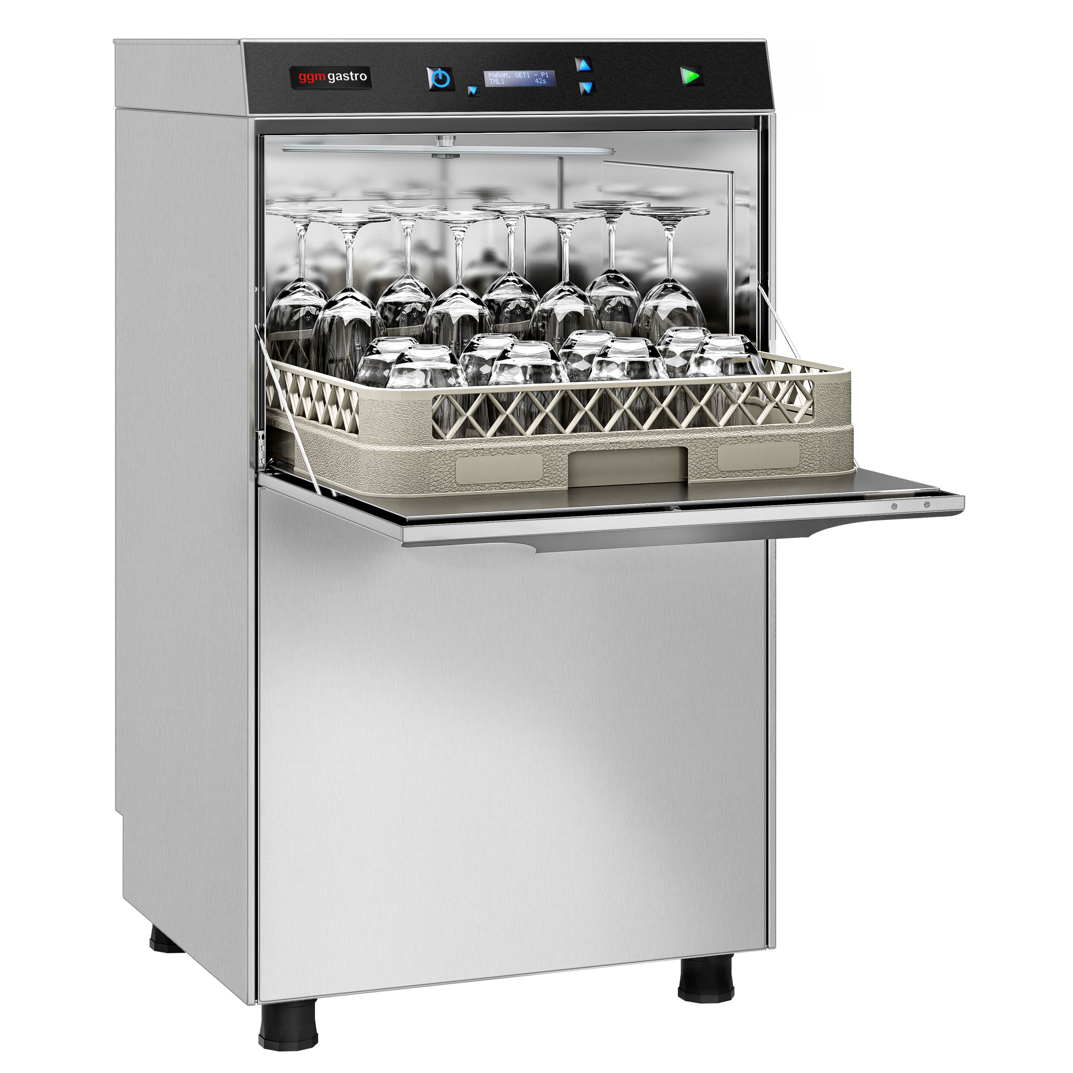 Lave-Vaisselle à Double Paroi - Numérique - 3,9 kW - avec Pompe de Détergent & de Rinçage