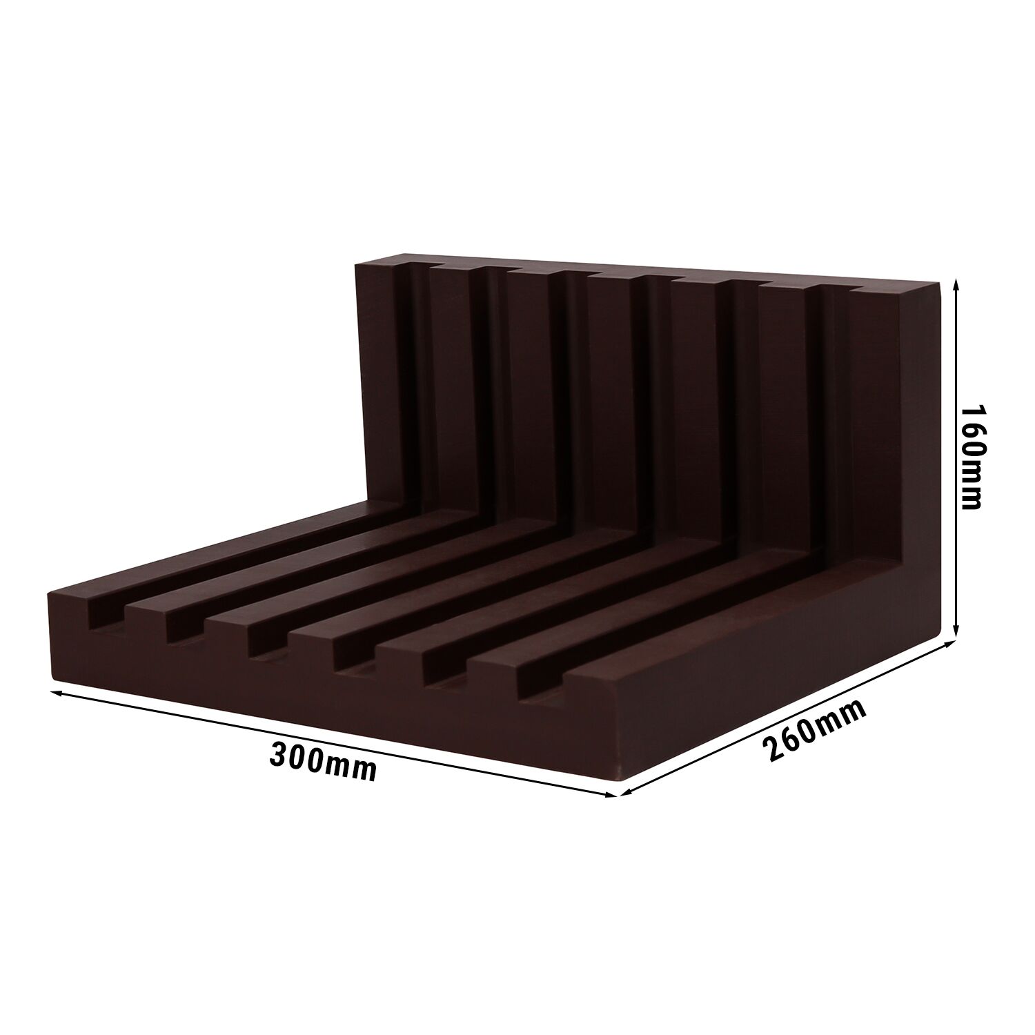 Rangement pour planches à découper pour planches de 20mm - Polyéthylène - Marron