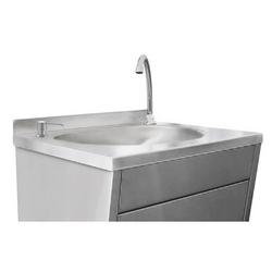 Hand Wash Basins - stainless steel - with soap dispenser