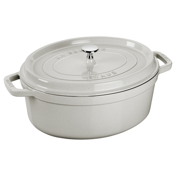 STAUB | LA COCOTTE - Güveç - oval - 230mm - Dökme demir - Beyaz trüf mantarı