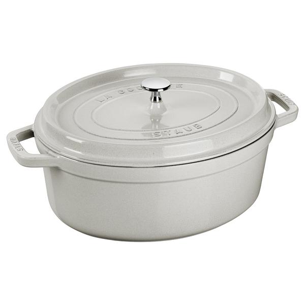 STAUB | LA COCOTTE - Cocotte - oval - 230mm - Cast iron - White truffle