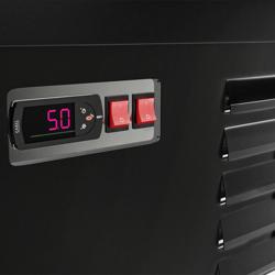 Estante refrigerada - 2,5 x 0,85 m - com 4 prateleiras - Profundidade: 0,8 