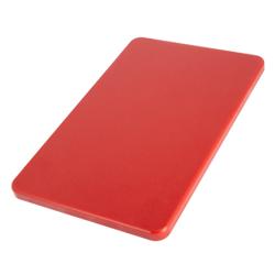 Tagliere professionale in polietilene (HDPE) - 325x530mm - Spessore: 20mm - Conforme HACCP - Rosso - hitzebeständig bis 80°C
