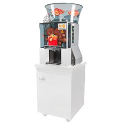 Automatic Orange Juicer - 250W - 81kg - with 25 oranges/min, orange size Ø60–75mm, automatic feed, peel collection, safety cover, self-service - Stainless Steel