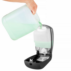 AIR-WOLF | Zeepdispenser met drukknop - 1000ml - ABS kunststof - Antraciet