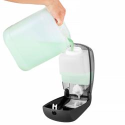 AIR-WOLF | Basma düğmeli sabunluk - 1000ml - ABS plastik - antrasit