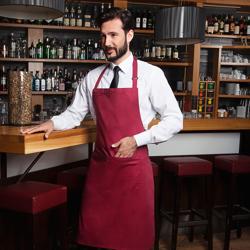 KARLOWSKY | Grembiule con tasca Basic - Bordeaux