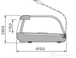 Tapasvitrine PREMIUM PLUS - 1268x410mm - 4x GN 1/3