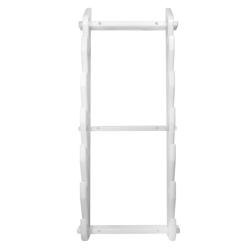 Regál na prkénka na krájení - 370x100x900 mm - Tloušťka: pro prkénka do 20 mm - Polyetylen (PE) - bílá - na stěnu - pro 6 prkének