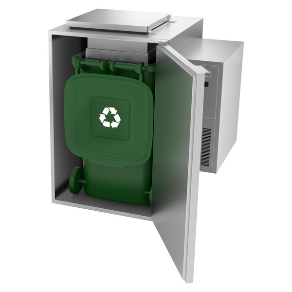 Islak - Çöp Soğutucu 1x 120 Litre / Agrega Sağda
