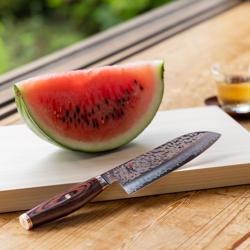 MIYABI | 6000 MCT Santoku Chef's Knife 180 mm – Plain Edge - Fish, Meat & Veg - Made in Japan