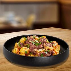 UNIVERSE - Maastricht - طبق - عميق - بقطر  210 مم - أسود (قطع x6)