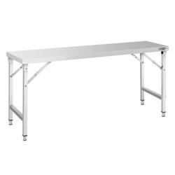 Commercial Stainless Steel Centre Table - 1800x600mm - Foldable