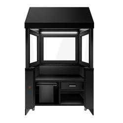 Element neutralny do grilla węglowego i gazowego z oświetleniem LED - stal nierdzewna AISI 304 - 1110x880x2100mm - 250kg