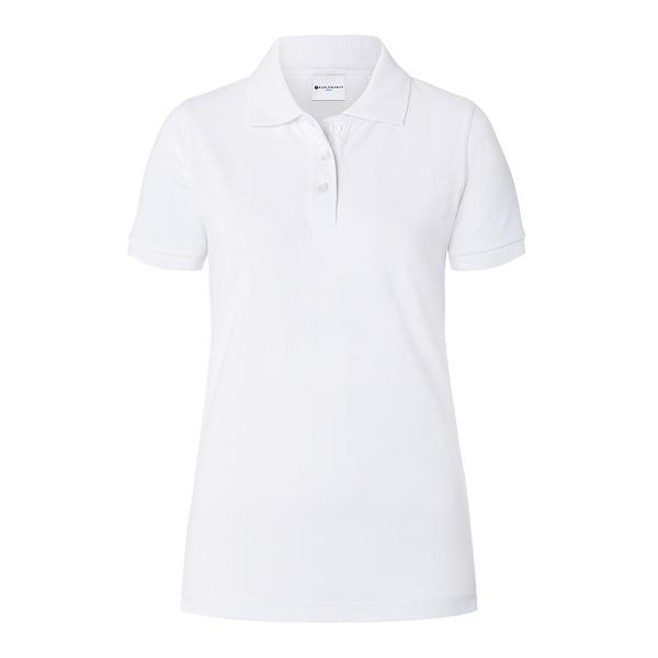 (6 stuks) KARLOWSKY | Dames Werkkleding Poloshirt Basic - Wit - maat: S