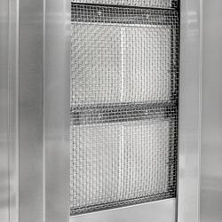 Gas gyros-/ kebab grill - 4 burners - max. 60 kg - incl. 2 guard plates &  2 wing doors