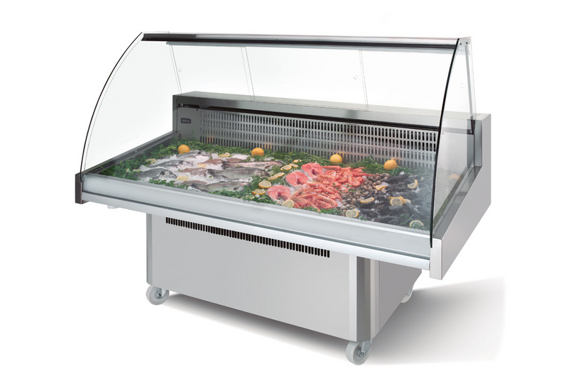 Mostrador para pescado - 1,64 x 0,9 m