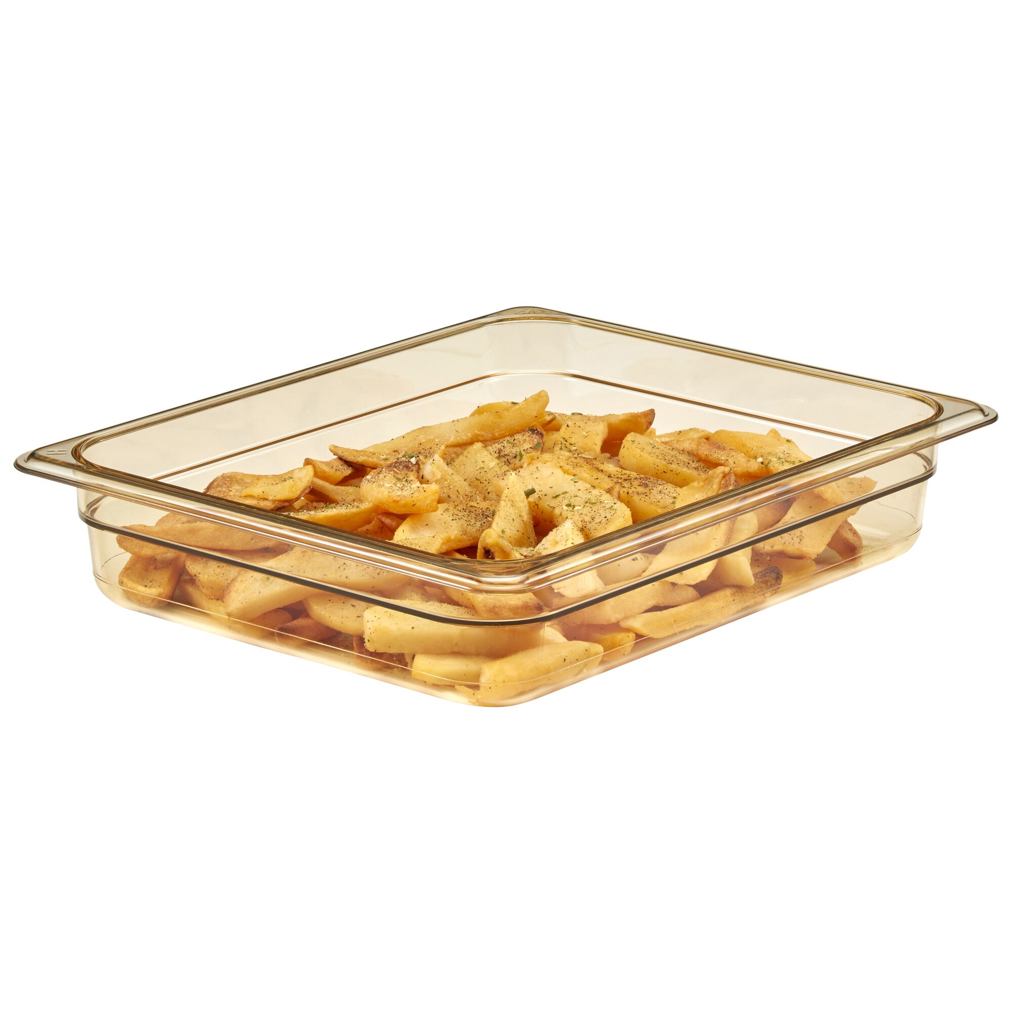 (6 pièces) CAMBRO | H-PAN™ - Conteneur GN 1/2 résistant à la chaleur - Ambre - Hauteur : 65mm