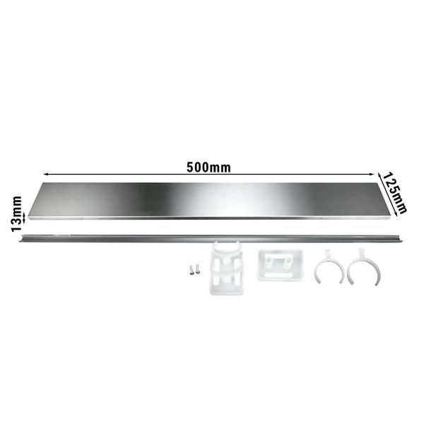 قاعدة سفلية - ستانلس ستيل - 500x125x13mm - متوافق مع سلسلتي SS و P7R