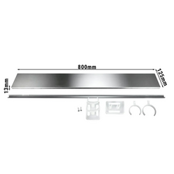Roestvrijstalen basis - Lengte: 800mm