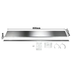 Paslanmaz Çelik Taban - 800x125mm - Paslanmaz Çelik - 13mm - ASK, GSK, SSK serileri ile uyumlu