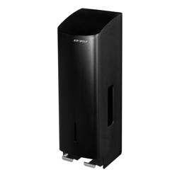 AIR-WOLF | Distributeur de papier toilette - pour 3 rouleaux ménagers - en inox - noir mat