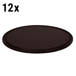 (12 piezas) Platos de polietileno para pizza - Ø 400mm