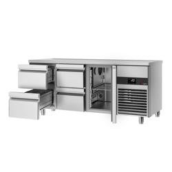 Koelwerkbank PREMIUM - 1865x700mm - met 1 deur - met 4 lades