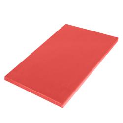 Snijplank - 325x500mm - Dikte: 20mm - HACCP-conform - Polyethyleen - Rood - Vaatwasmachinebestendig