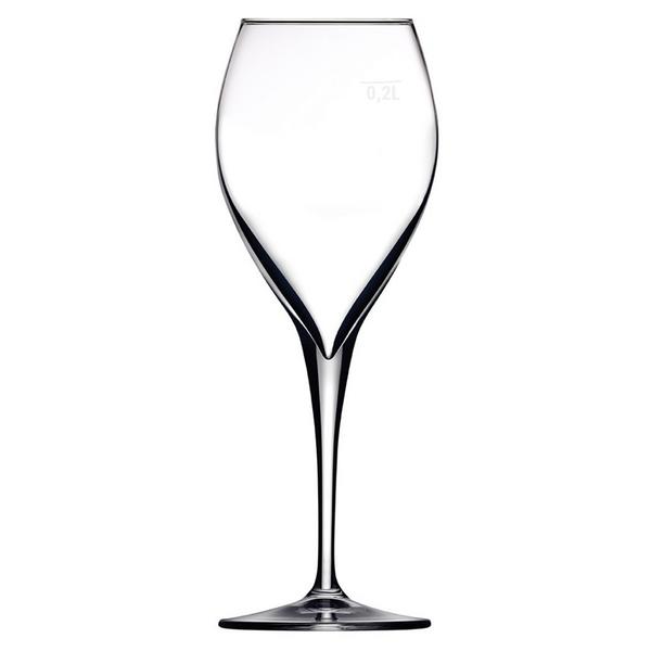 (24 ks) Sklenice na červené víno - PERCEPTION - 445 ml - s cejchem 0,2 l