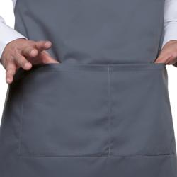 KARLOWSKY | Tenerife Bib Apron – Anthracite - Adjustable Neck - 2 Pockets - One Size