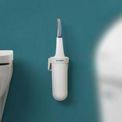 AIR-WOLF | Držač WC četke - Zatvoren - ABS plastika - Bijela boja