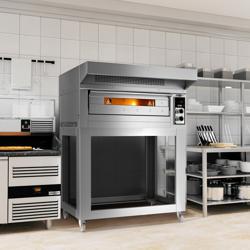 Commercial | ANTONIO series Electric Pizza Oven, 1 Deck – 9× Ø33 cm - 400°C - 22.4 kW - Hood & stand incl.