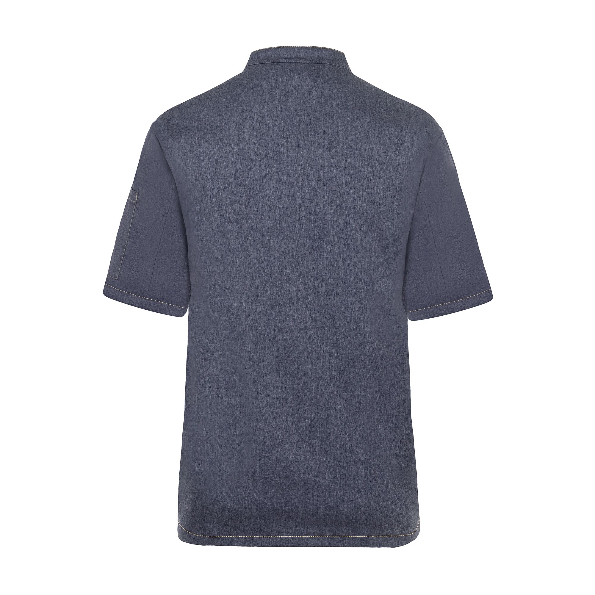 KARLOWSKY | Veste de cuisine à manches courtes style jeans - Noir Vintage - Taille : 50