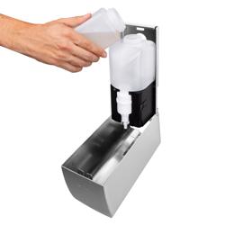 AIR-WOLF | Distributore di sapone e disinfettante con sensore - 500 ml - Acciaio inox