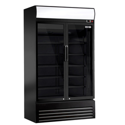 Frigo per bibite - 880 litri - con 2 porte in vetro e display pubblicitario