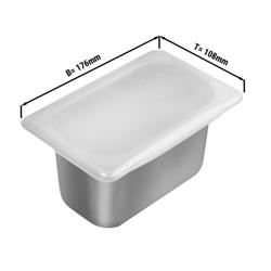 Silicone Lid for Gastronorm Container (GN 1/9) - Silicone - 176x108mm