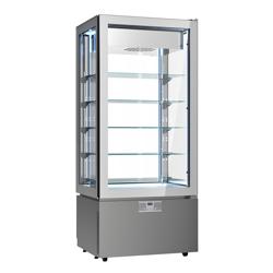 Vriesvitrine Panoramisch - 457 liter - 805mm - 4-deurs - met 5 glazen plateaus