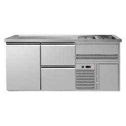 منضدة البار PREMIUM PLUS - 1950x700mm - 1 باب للعربات الحرارية & 2 أدراج